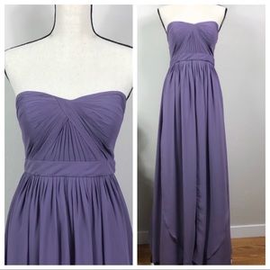 Jenny Yoo Strapless Convertible Prom Party Gown Wedding Bridal Bride Maid